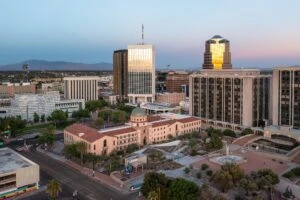 Skyline of Tucson, Arizona, where accident lawyers can help pursue claims