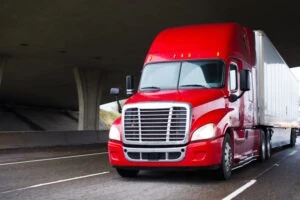 A semi truck drives on the highway after someone calls a Culver City truck accident lawyer.