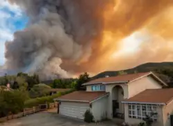 A wildfire burns near a house. Who can be held liable for a wildfire?