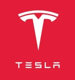 Tesla,Logo,Sign,Icon,Symbol,Emblem,Art,Red,White,Isolated
