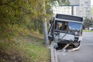 crushed bus