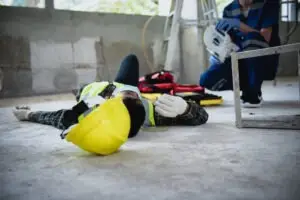 work accident at a construction site