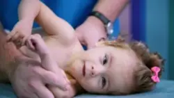 Child being examined by doctor