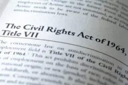 A page shows the Civil Rights Act of 1964 to help readers understand if their civil rights were violated.