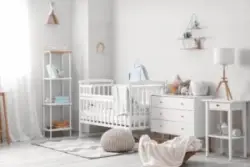 baby room with crib