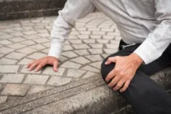 An accident victim seeks a Norwich slip and fall accident lawyer.
