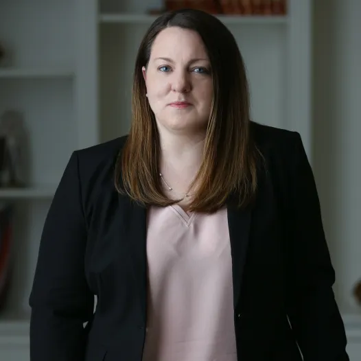 Yvonne Costelloe portrait: Professional headshot of Yvonne Costelloe, attorney at DeMayo Law, posed against a neutral background.