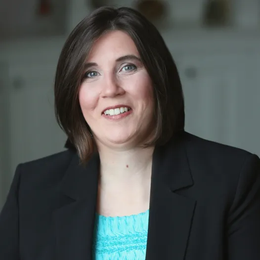 Laurie Brooks portrait: Professional headshot of Laurie Brooks, attorney at DeMayo Law, posed against a neutral background.