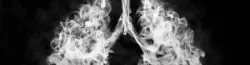 artistic way of illustrating smoke in the lungs