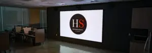 LED screen at Hennessey Studios