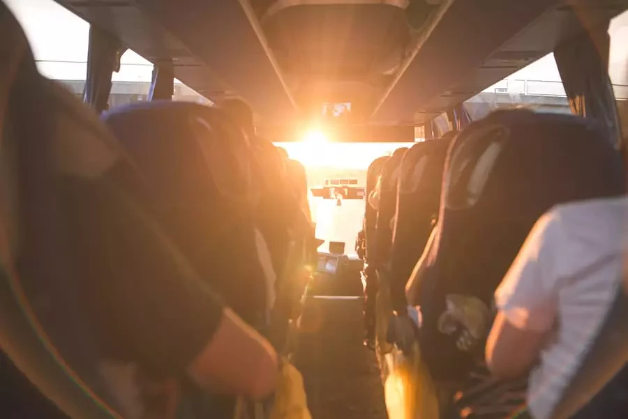 people in a bus