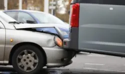 car crashing into a truck