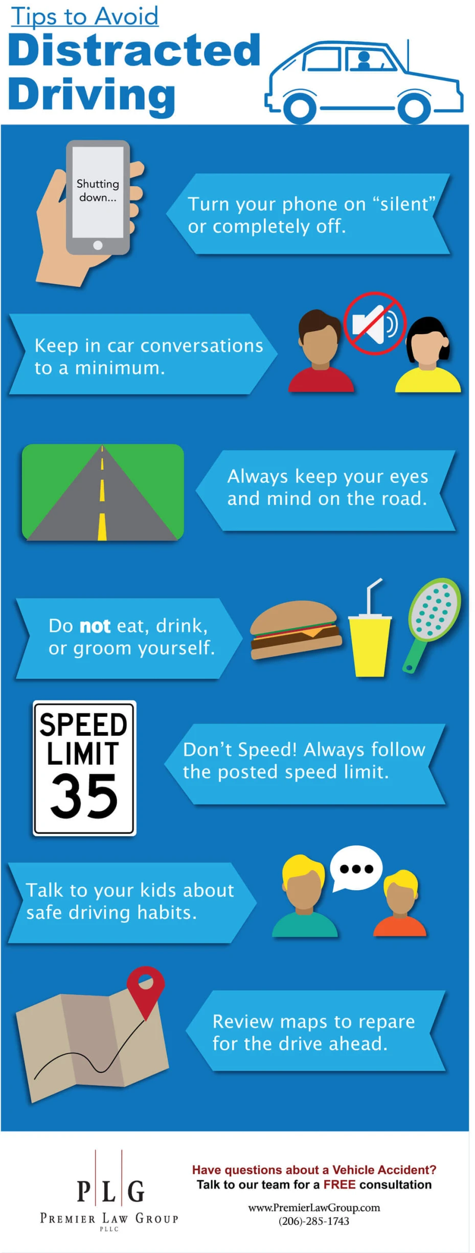 Distracted Driving Infographic