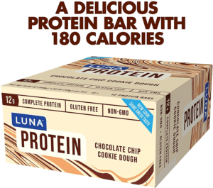 Luna’s Chocolate Chip Cookie Dough Protein Bar for Teens