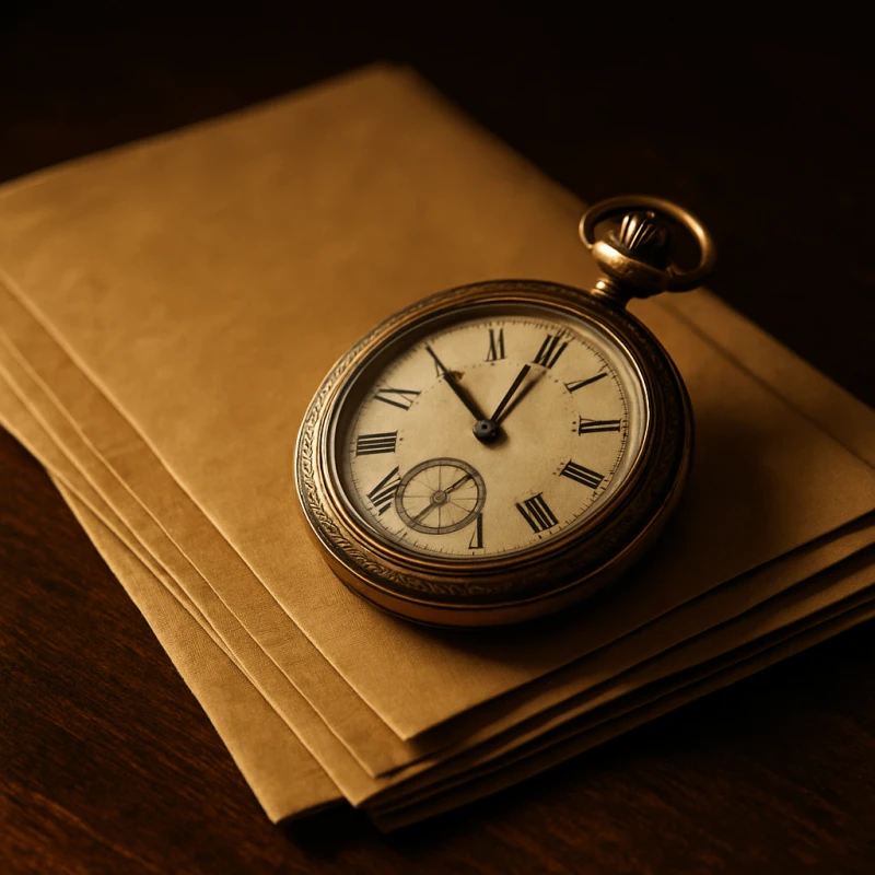 Antique pocket watch on legal envelopes representing personal injury statute of limitations deadline