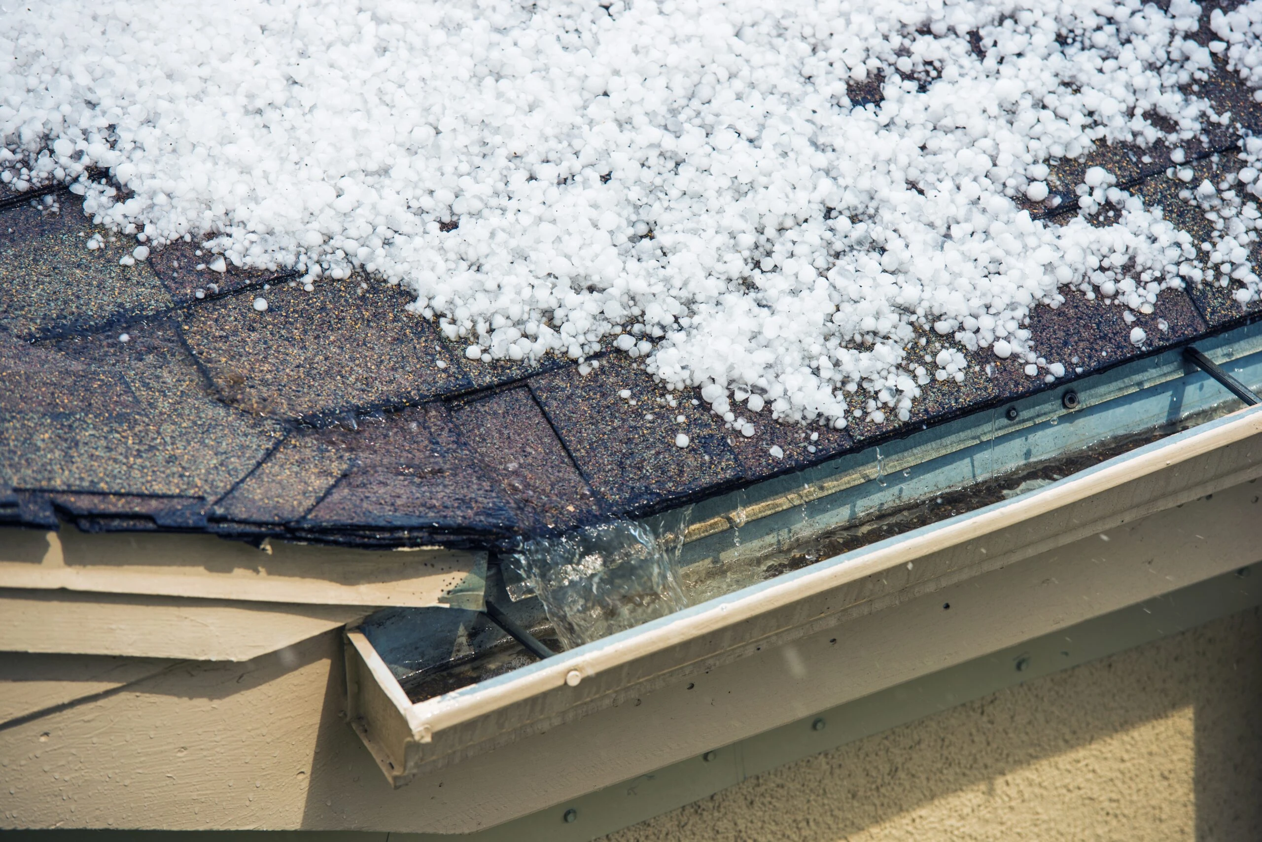 Hail on the roof.