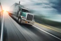 A speeding truck. You can discuss your legal options with an Evansville truck accident lawyer after a collision.