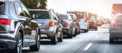 Cars in traffic on a highway. You can get legal help from a Valparaiso highway accidents lawyer to secure maximum compensation.