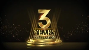 3,Years,Celebration,Golden,Jubilee,Award,Graphics,Background.,Entertainment,Spot