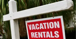 vacation rental sign board