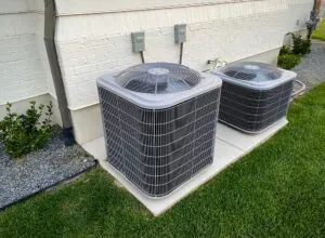 double AC units outside