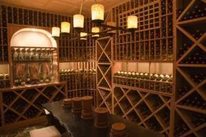 wine cellar in a luxury home