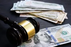 Bail bond and financial penalty.