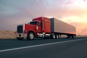 cargo truck on road