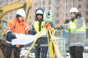 men working in the cold