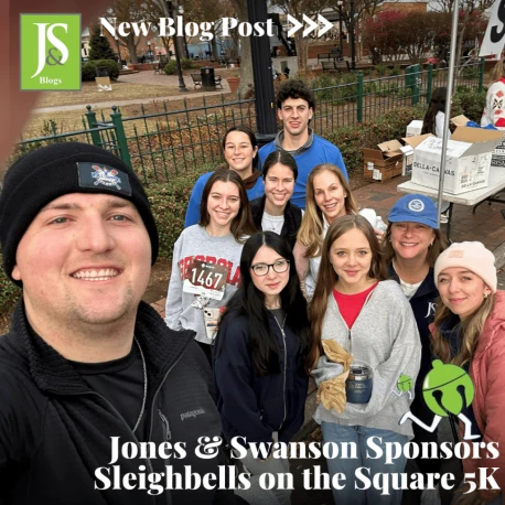 Jones & Swanson Sponsors Sleighbells on The Square 5K