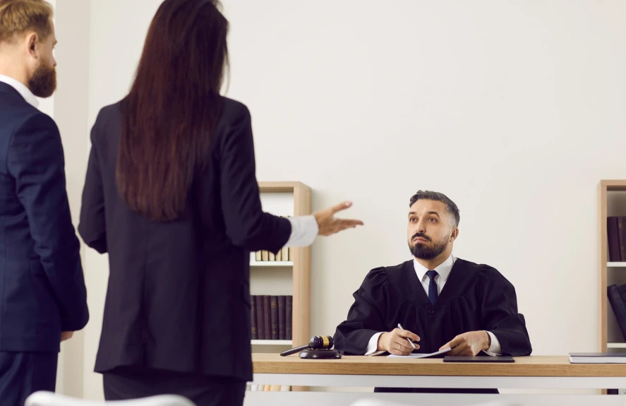 A man attends a Texas BPA hearing without a lawyer.