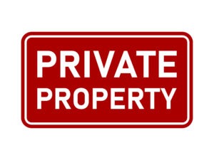 Private Property sign