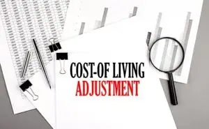 Cost-of-living,Adjustment,Text,On,A,Paper,On,Chart,Background