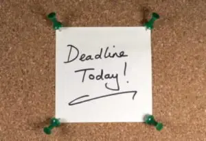 Deadline today