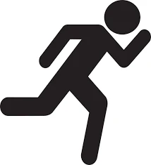 Stick figure running