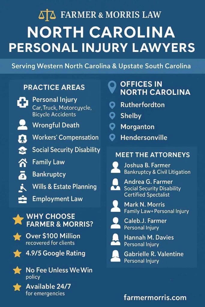 North Carolina Personal Injury Lawyers - Farmer Morris
