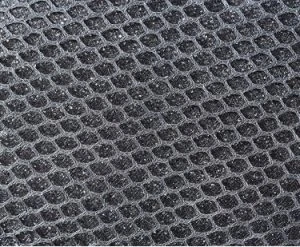 Close up cloth net texture inside handbag