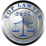 Top Lawyer 2023 Top 100 Registry badge