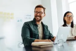 people at work in an office