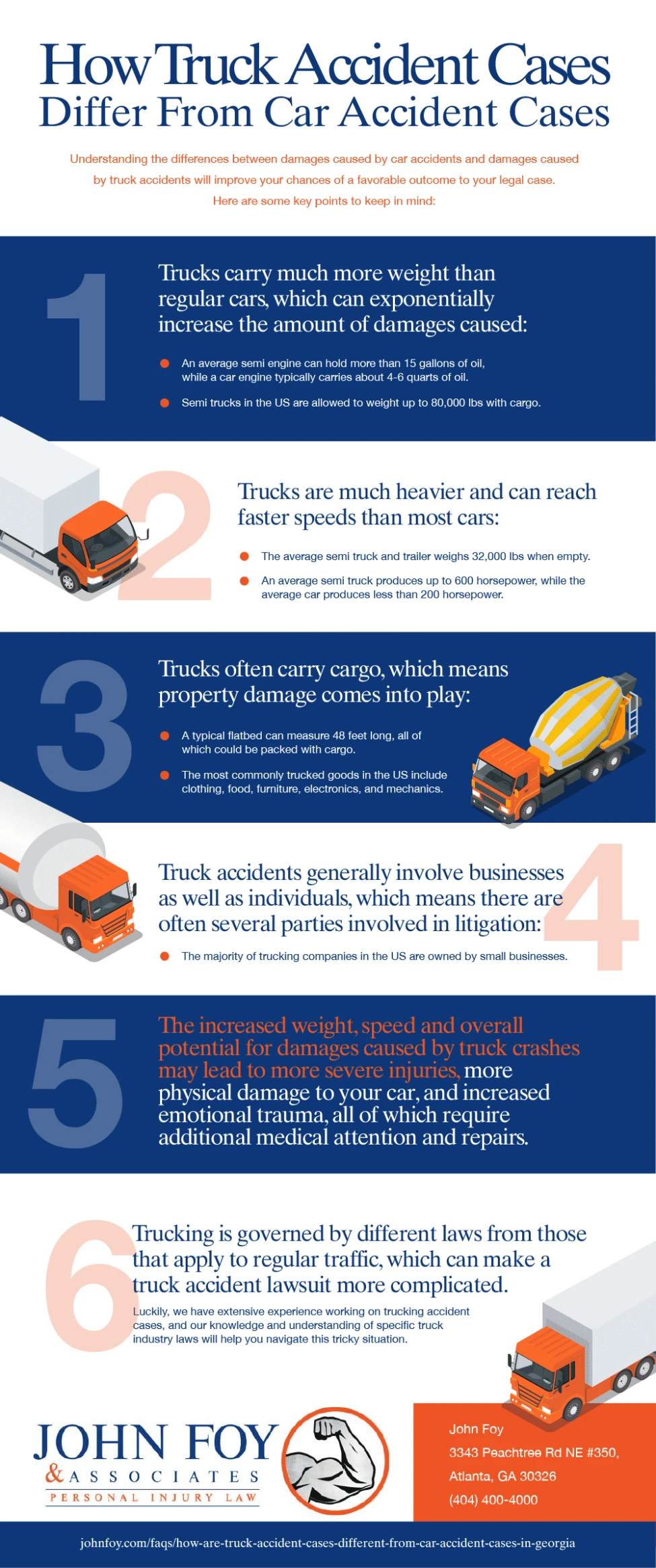 How Are Truck Accident Cases Different from Car Accident Cases In Georgia?