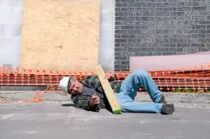 fallen and injured construction worker 