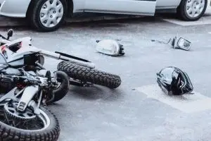 aftermath of motorcycle crash