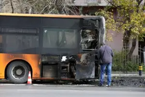 burned school bus