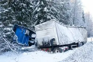 truck and SUV crashed