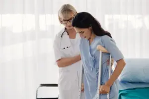 female-patient-on-crutches