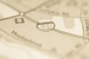 interstate 520 on a map