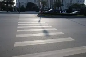 crosswalk on road