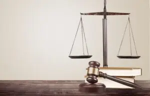scales of justice with gavel
