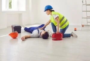 An injured worker who’s injury was caused by a coworker’s negligence.