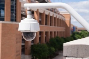 Security camera mounted on college campus. Campus sexual abuse: What are the legal rights of students?